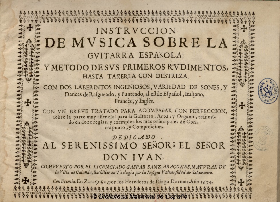 Instruccion de musica sobre la guitarra española y metodo - classical guitar  sheet music - CGLIB.ORG
