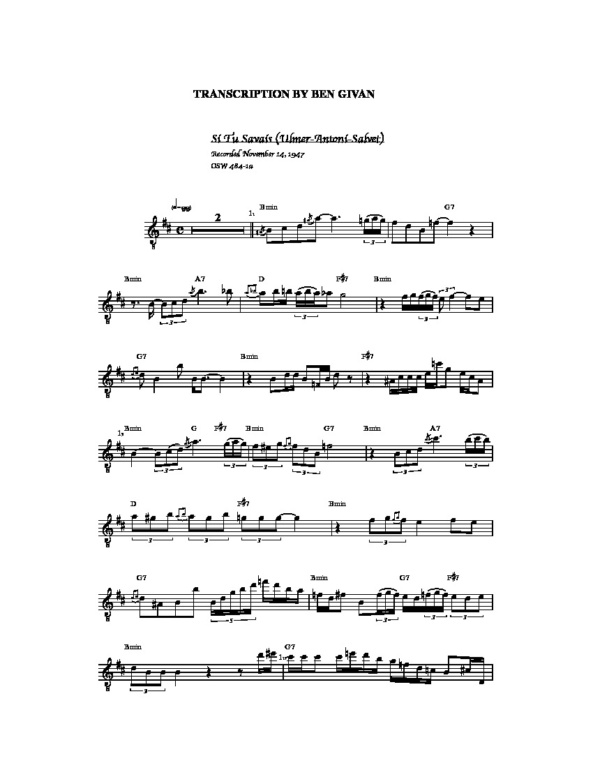 Udfordring vand Van Reinhardt. Django - Si Tu Savais - CGLIB.ORG Classical Guitar Sheet Music.