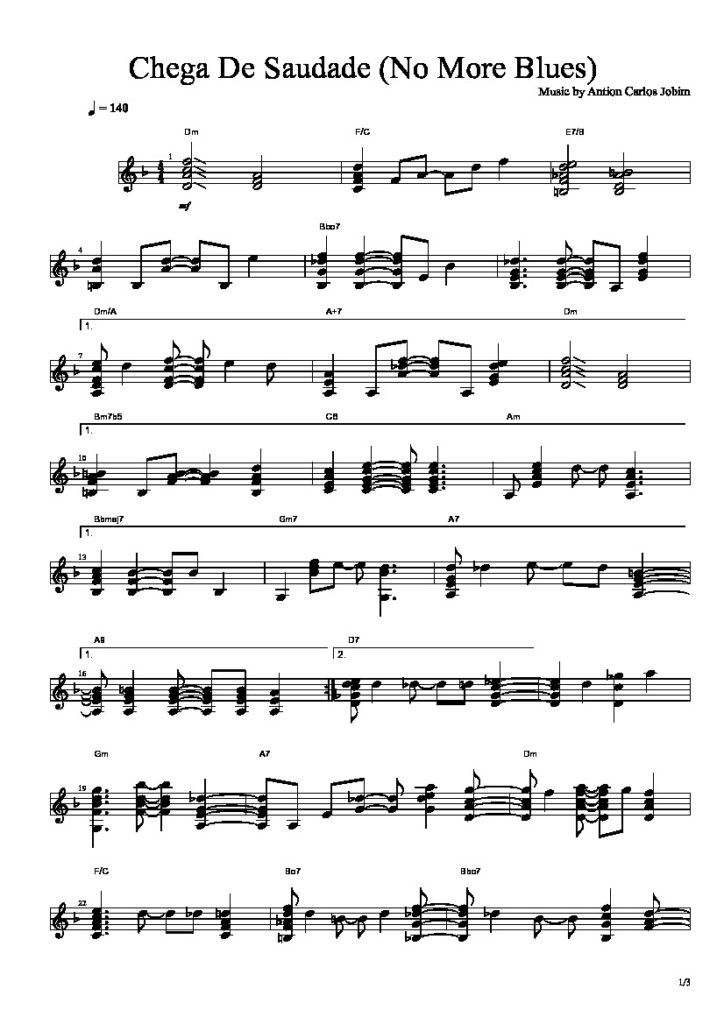 Antonio Carlos Jobim Chega De Saudade Letras