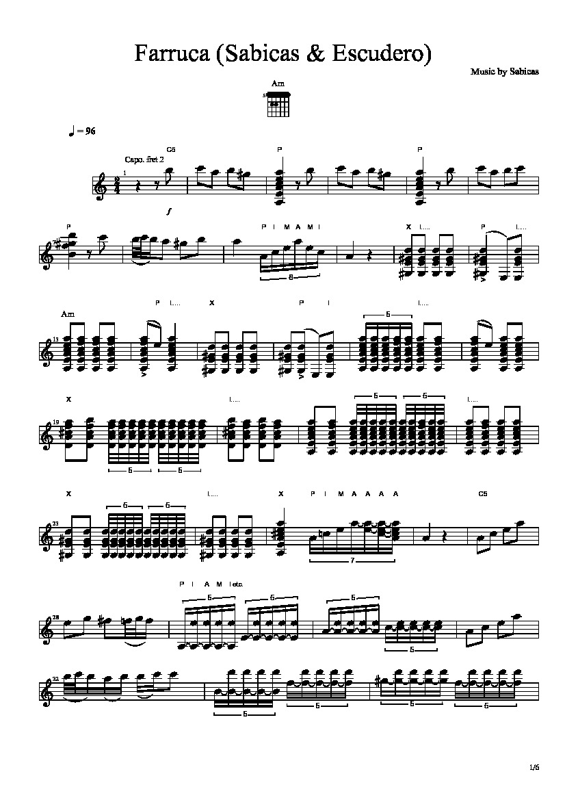 Sinuca de Bico Sheet music for Guitar (Solo)