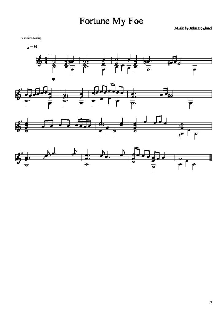 Im In Love With My Foe Manga Dowland. John - Fortune My Foe by John Dowland - CGLIB.ORG Classical