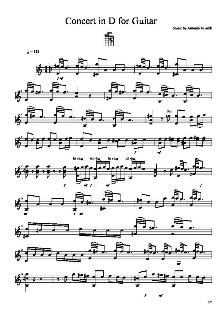 vivaldi classical guitar vivaldi classical guitar