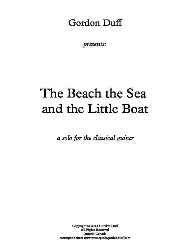 Duff. Gordon The Beach, the Sea and the Little Boat Classical